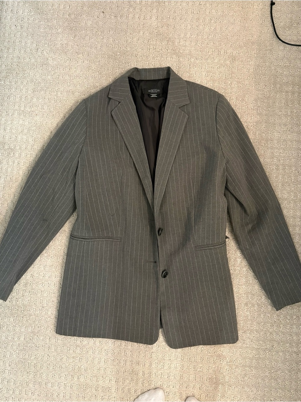 Worthington Gray Pinstripe Blazer